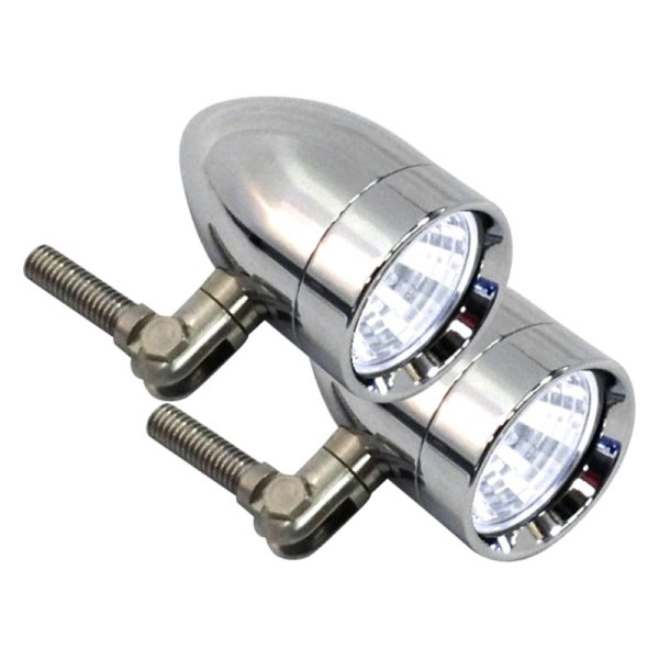 Lazer Star® - Micro B Series Pivot Mount 1.56" 2x35W Round Chrome Housing Spot Beam Lights