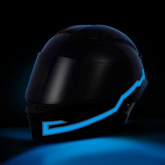 LEGASEE® - Blue Rechargable Helmet Light Tapes