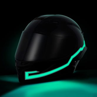 LEGASEE® - Green Rechargable Helmet Light Tapes