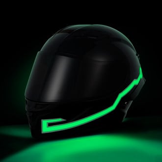 LEGASEE® - Lime Green Rechargable Helmet Light Tapes