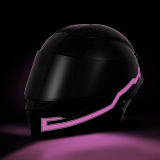 LEGASEE® - Pink Rechargable Helmet Light Tapes