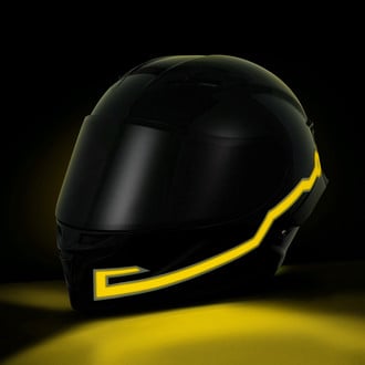 LEGASEE® - Yellow Rechargable Helmet Light Tapes