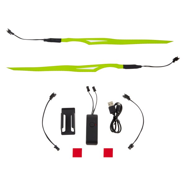 LEGASEE® FG-PC-MOTOLED-LG - Lime Green Rechargable Helmet LEGASEE® FG-PC-MOTOLED-LG - Lime Green Rechargable Helmet