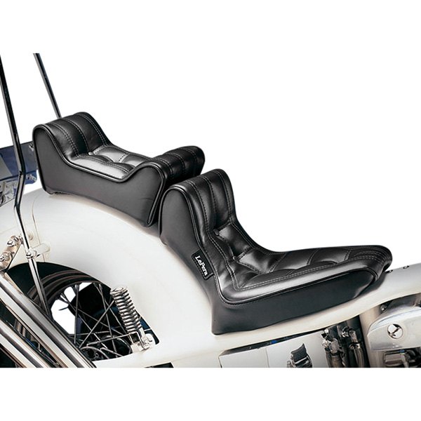 LePera® - Signature II Black Solo Seat with Low Passenger Back