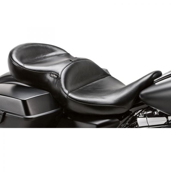 LePera® - Smooth Black Continental Seat with Driver Backrest