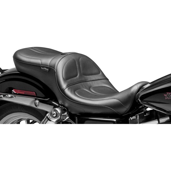 LePera® - Maverick Smooth Black Full-Length Seat with Backrest