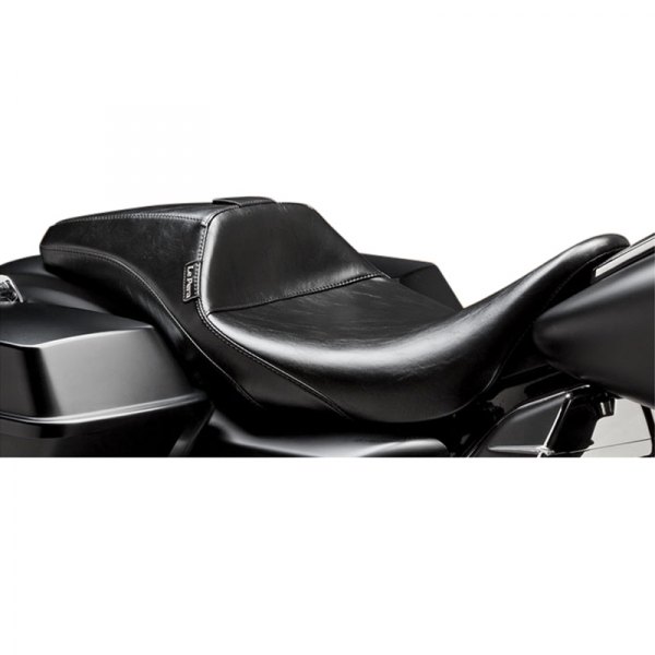 LePera® - Outcast Smooth Black Daddy Long Legs Seat with Driver Backrest