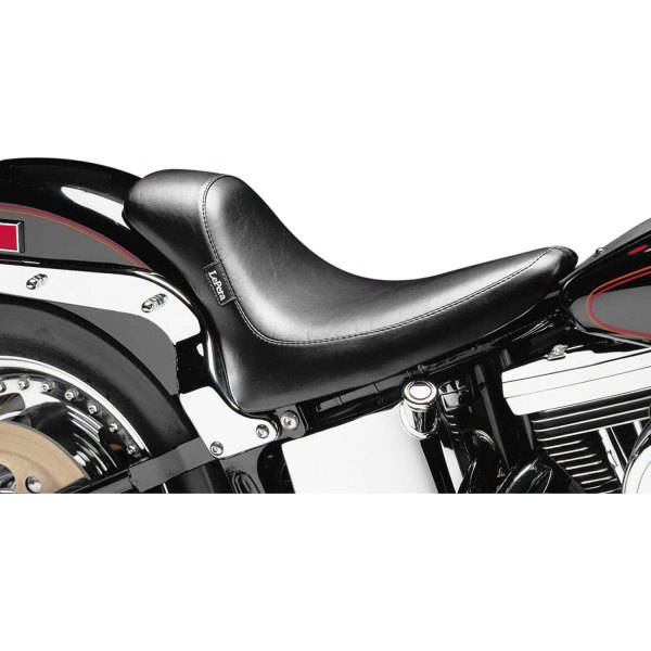 LePera® - Silhouette Series Bullet Black Solo Seat with Biker Gel