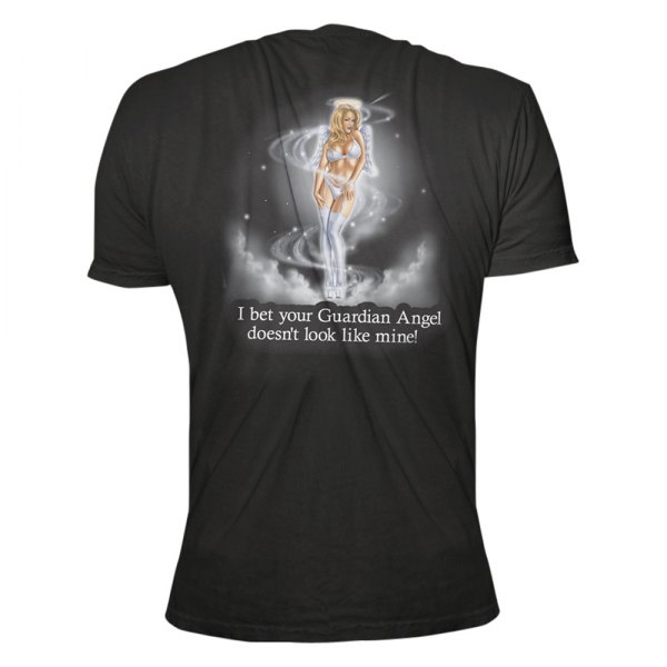 Lethal Threat® - Angel Babe Men's T-Shirt (Medium, Black)
