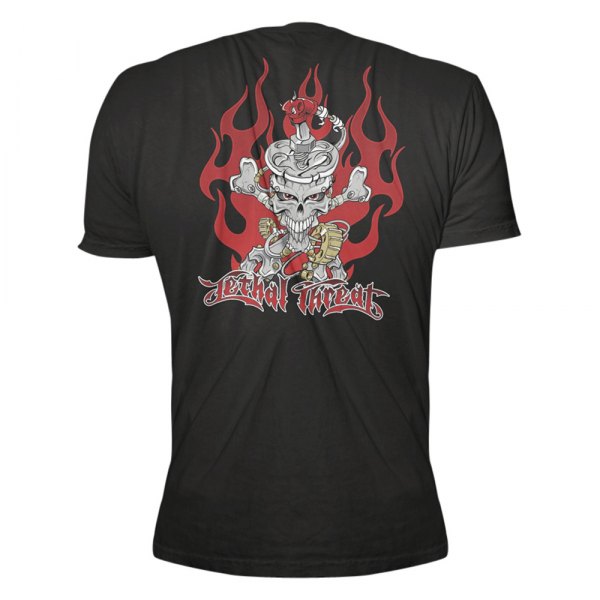 Lethal Threat® - Racing Men's T-Shirt (Large, Black)