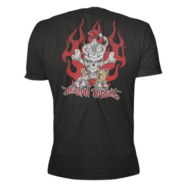 Lethal Threat® - Racing Men's T-Shirt (X-Large, Black)
