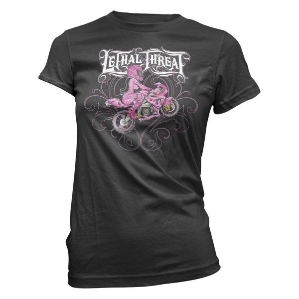 Lethal Threat® - Sport Bike Girl Women's T-Shirt (X-Large, Black)