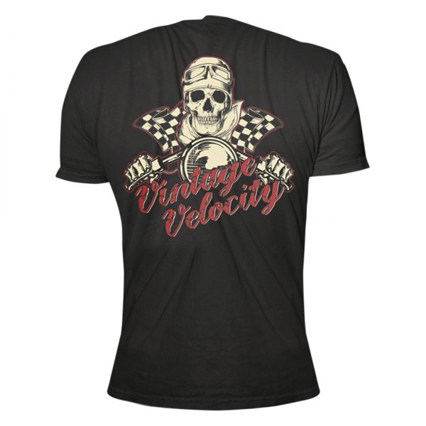 Lethal Threat® - Vintage Velocity Men's T-Shirt (X-Large, Black)