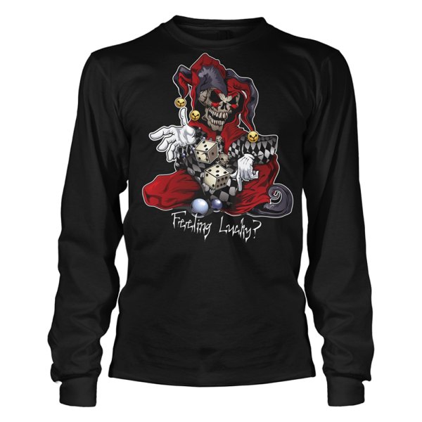 Lethal Threat® - Skull Jester Men's T-Shirt (4X-Large, Black)