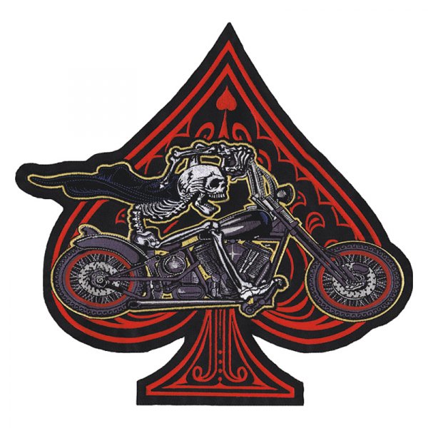 Lethal Threat® - Ace Skeleton Rider Embroidered Patch