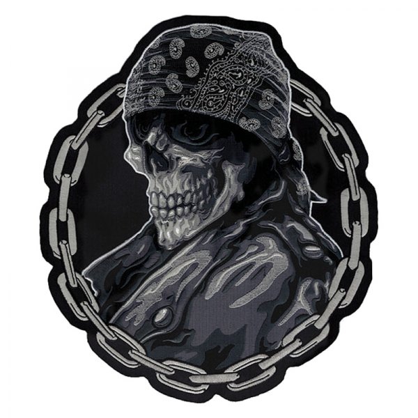 Lethal Threat® - Bandana Skull Embroidered Patch