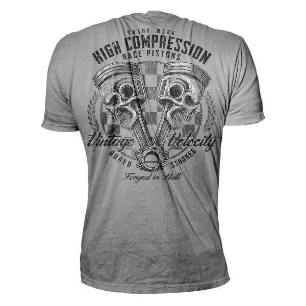 Lethal Threat® - Hi Men's Compression T-Shirt (Large, Gray)