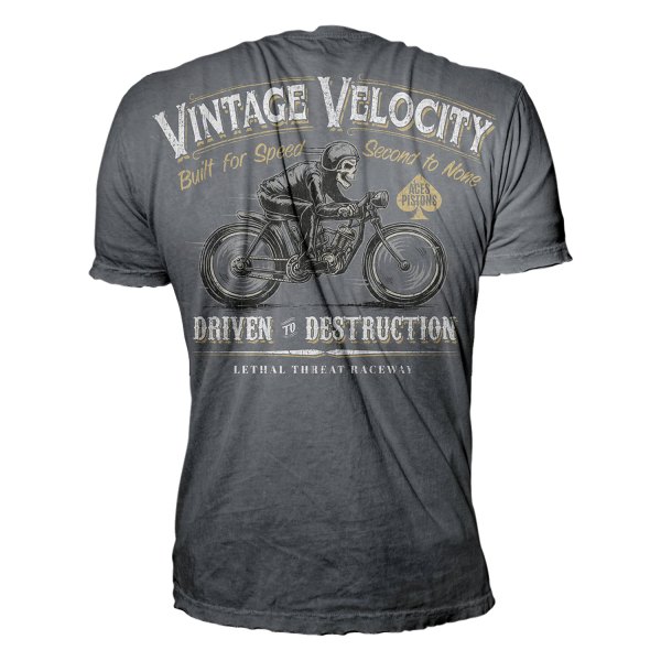 Lethal Threat® - Driven To Destruction Men's T-Shirt (Large, Black)