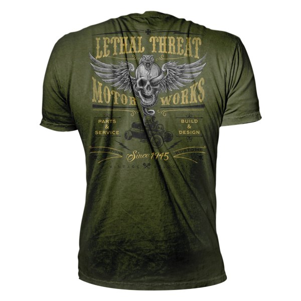 Lethal Threat® - Taste My Venom Men's T-Shirt (Large, Green)