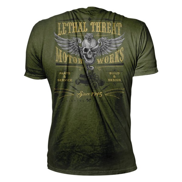 Lethal Threat® - Taste My Venom Men's T-Shirt (Medium, Green)