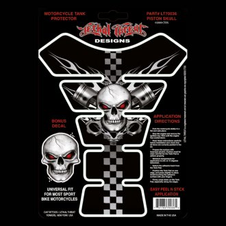 Lethal Threat YSLT70016 Skull Jester Tank Pad for All Sportbikes