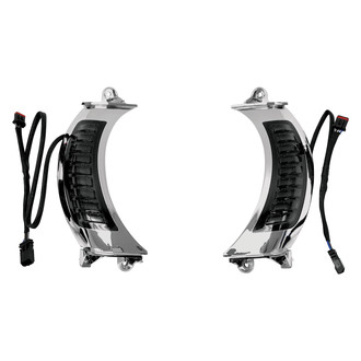 Letric Lighting® - Fairing Vent Switchback Chrome Turn Signals