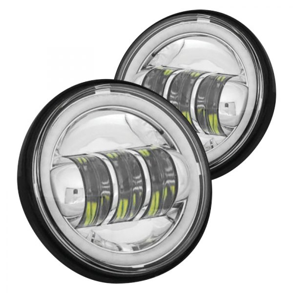 Letric Lighting® - 4.5" Round LED Passing Lamps with Halo
