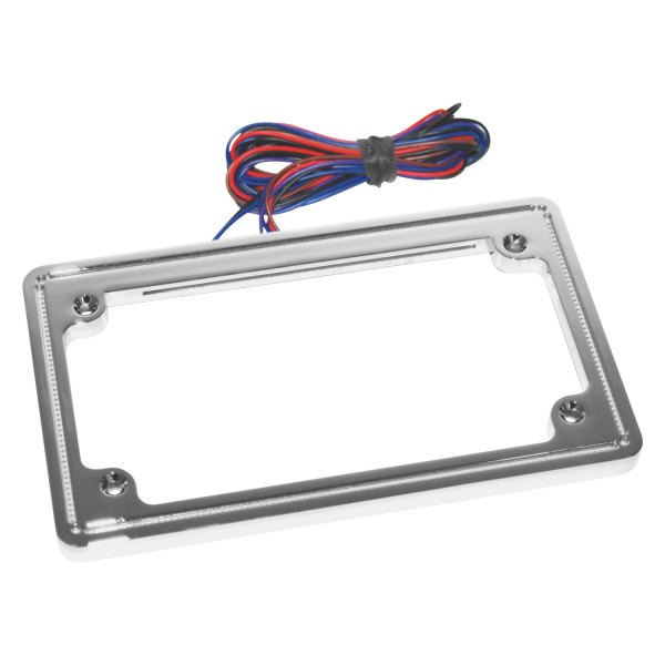 Letric Lighting® - Perfect Plate Light™ Chrome Hard-Wired License Plate Frame