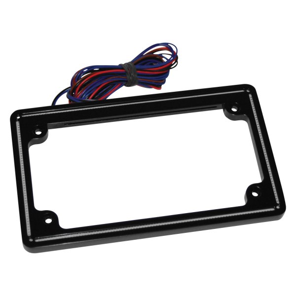 Letric Lighting® - Perfect Plate Light™ Gloss Black License Plate Frame