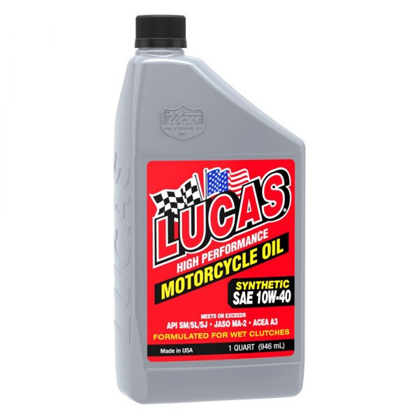 Lucas Oil® - High Performance Semi-Synthetic SAE 10W-40 Motorcycle Oil