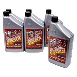 Lucas Oil® 10710 - High Performance Semi-Synthetic SAE 10W-40 Motorcycle Oil
