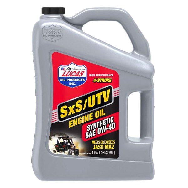 Lucas Oil® - SXS High-Performance SAE 0W-40 Synthetic 4-Stroke Engine Oil, 1 Gallon