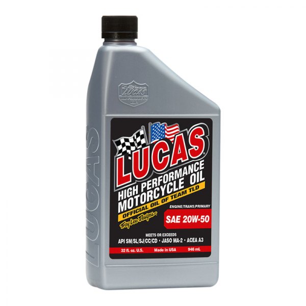 Lucas Oil® - SAE 20W-50 Motorcycle Oil, 1 Quart