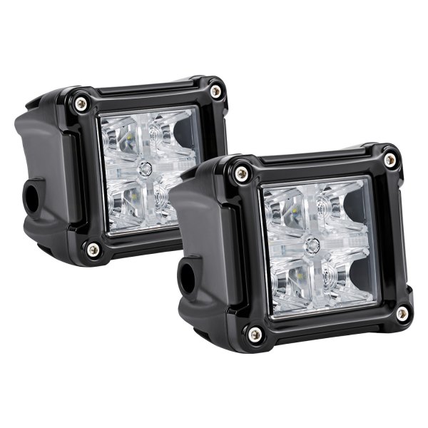 Lumen® - 3" Cube 2x20W Combo Beam LED Pod Lights with DRL