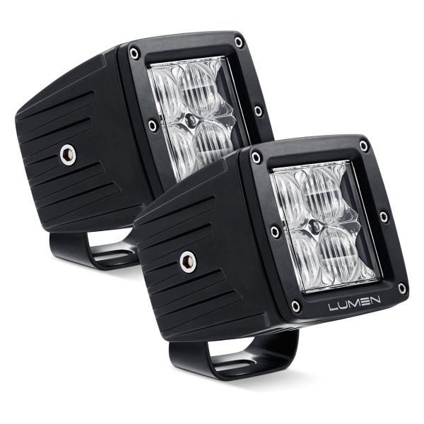 Lumen® - 3" Cube 4D Optic 20W Flood Beam LED Pod Lights