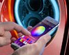 Bluetooth controlled full-circle multi-color halos