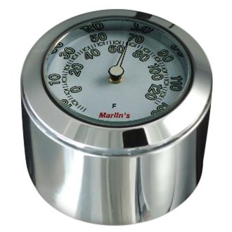 Temperature Gauge with Mount Chrome,fits Harley-Davidson motorcycle models