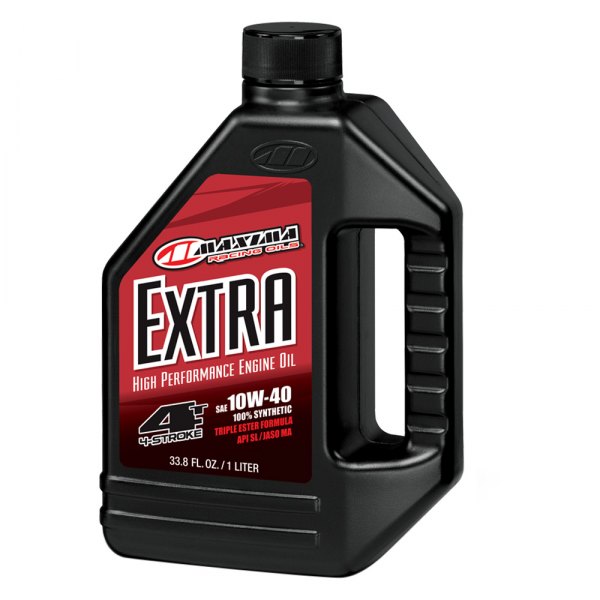 Maxima Racing Oils® - Maxum Extra 4™ SAE 10W-40 Full Synthetic Engine Oil, 1 Liter