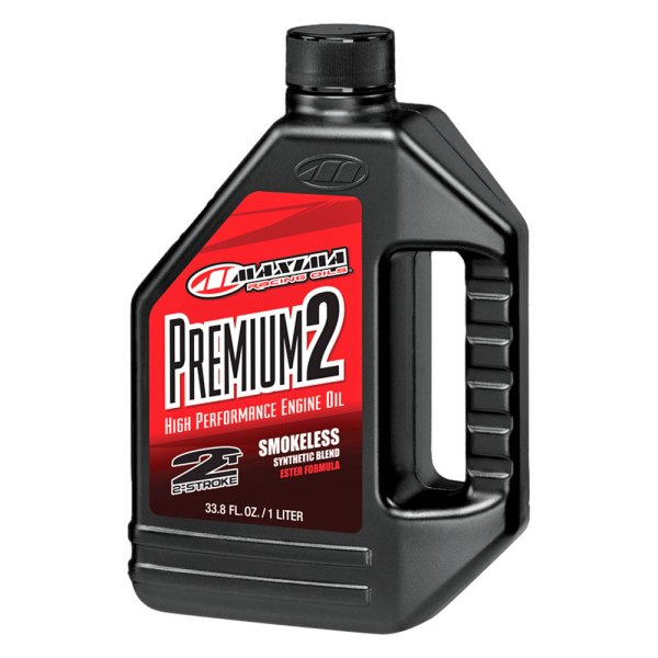 Maxima Racing Oils® - Premium 2 2-Stroke Semi-Synthetic Premix/Injector Engine Oil, 1 Liter