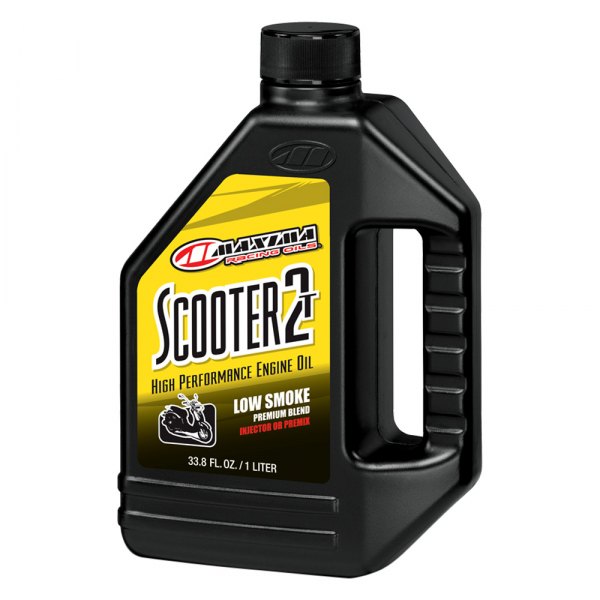 Maxima Racing Oils® - Scooter 2T Injector Semi-Synthetic 2-Stroke Engine Oil, 1 Liter