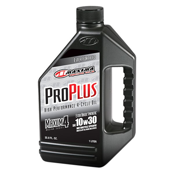  Maxima Racing Oils® - Pro Plus+ SAE 10W-30 Synthetic 4T Motorcycle Engine Oil, 1 Gallon