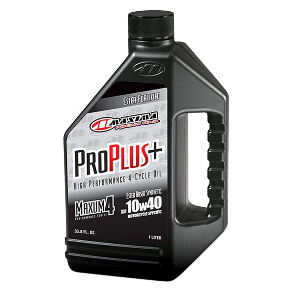 Maxima Racing Oils® - Pro Plus+ SAE 10W-40 Synthetic 4T Motorcycle Engine Oil, 1 Gallon