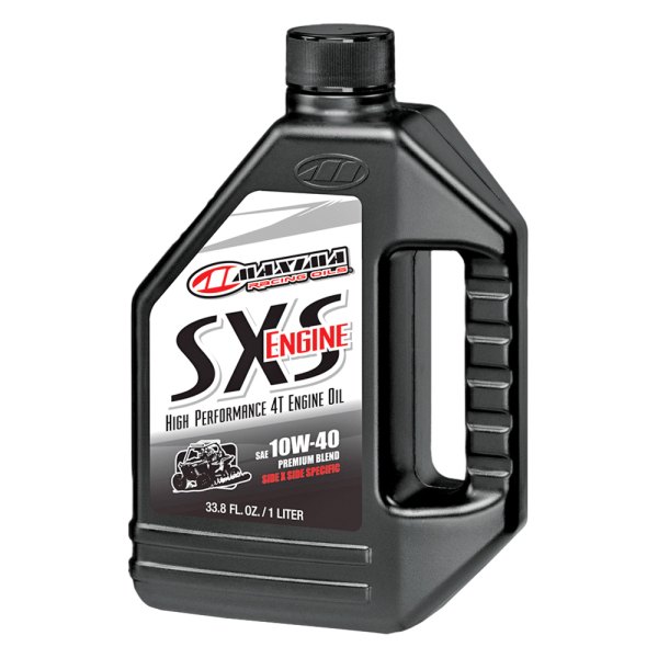 Maxima Racing Oils® - SXS SAE 10W-40 Semi-Synthetic Premium Engine Oil, 1 Liter