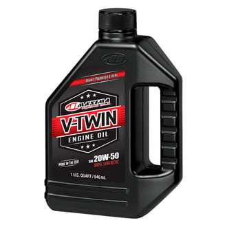 Maxima Racing Oils® - V-Twin™ SAE 20W-50 Full Synthetic Engine Oil, 1 Quart