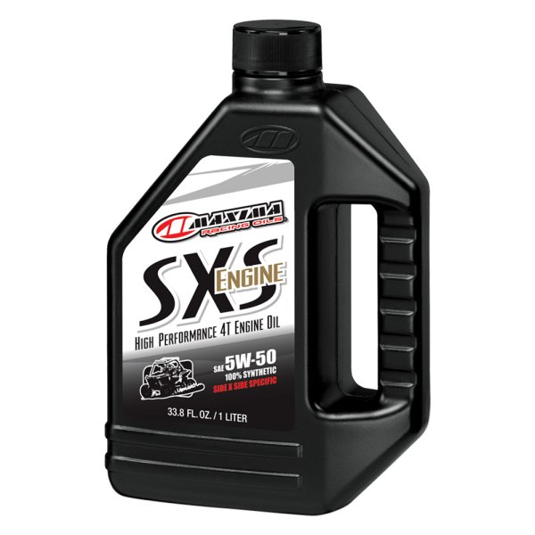 Maxima Racing Oils® - SXS SAE 5W-50 Synthetic Engine Oil, 1 Liter x 12 Bottles
