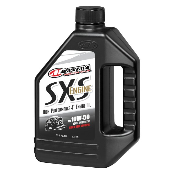 Maxima Racing Oils® - SXS SAE 10W-50 Synthetic Engine Oil, 1 Liter x 12 Bottles