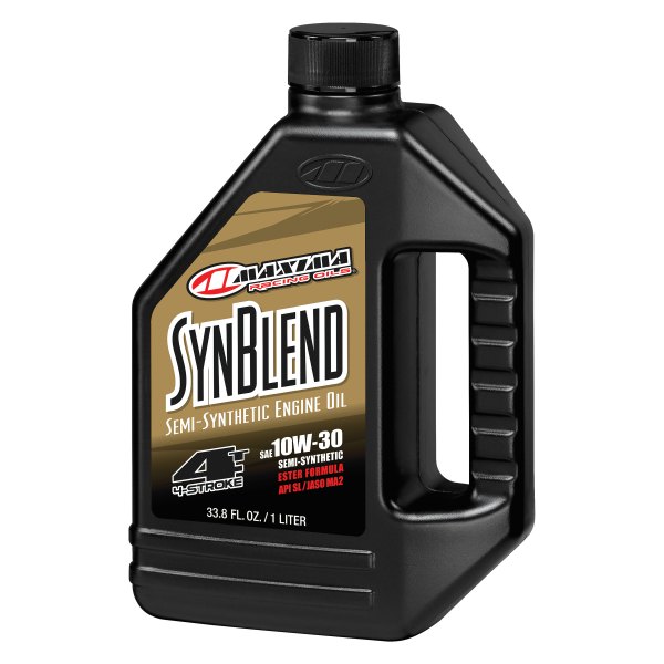 Maxima Racing Oils® - SynBlend SAE 10W-30 Semi-Synthetic 4-Stroke Engine Oil, 1 Liter