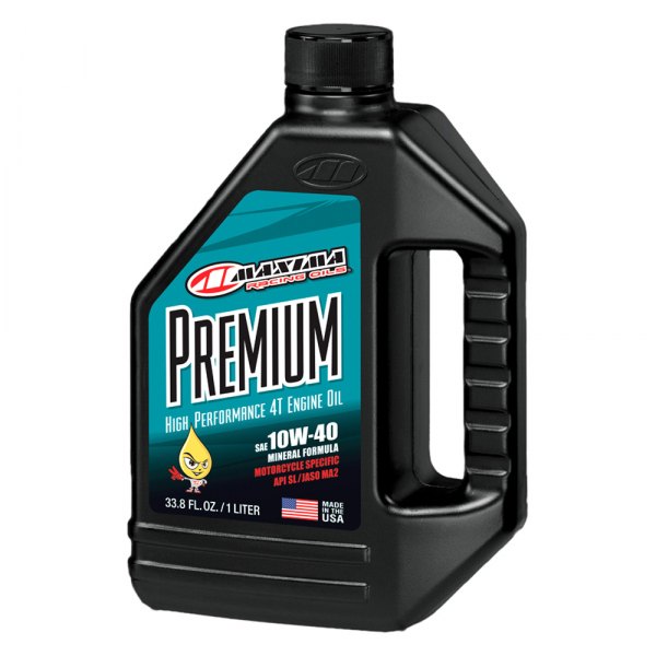Maxima Racing Oils® - Maxum 4 SAE 10W-40 Premium Motorcycle Engine Oil, 1 Liter