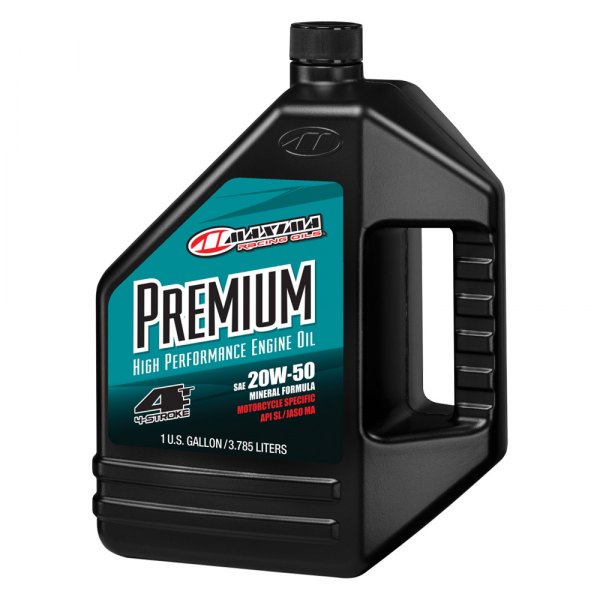 Maxima Racing Oils® - Maxum 4 SAE 20W-50 Premium Motorcycle Engine Oil, 1 Gallon