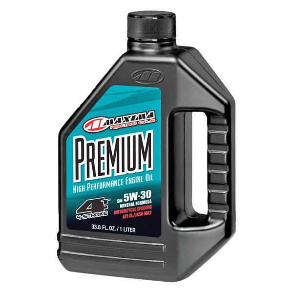 Maxima Racing Oils® - Maxum 4 SAE 5W-30 Premium Motorcycle Engine Oil, 1 Liter